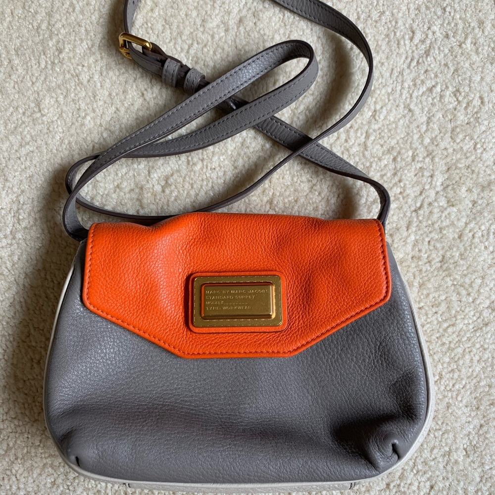 Marc by Marc Jacobs Orange and Grey Crossbody